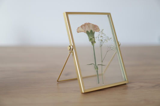 Enmarcado personalizado flores preservadas en cristal
