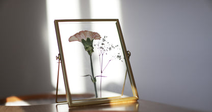Enmarcado personalizado flores preservadas en cristal