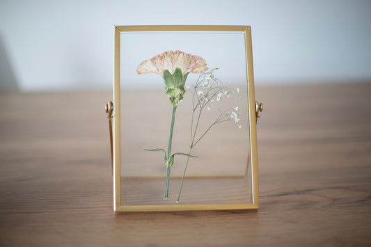 Enmarcado personalizado flores preservadas en cristal